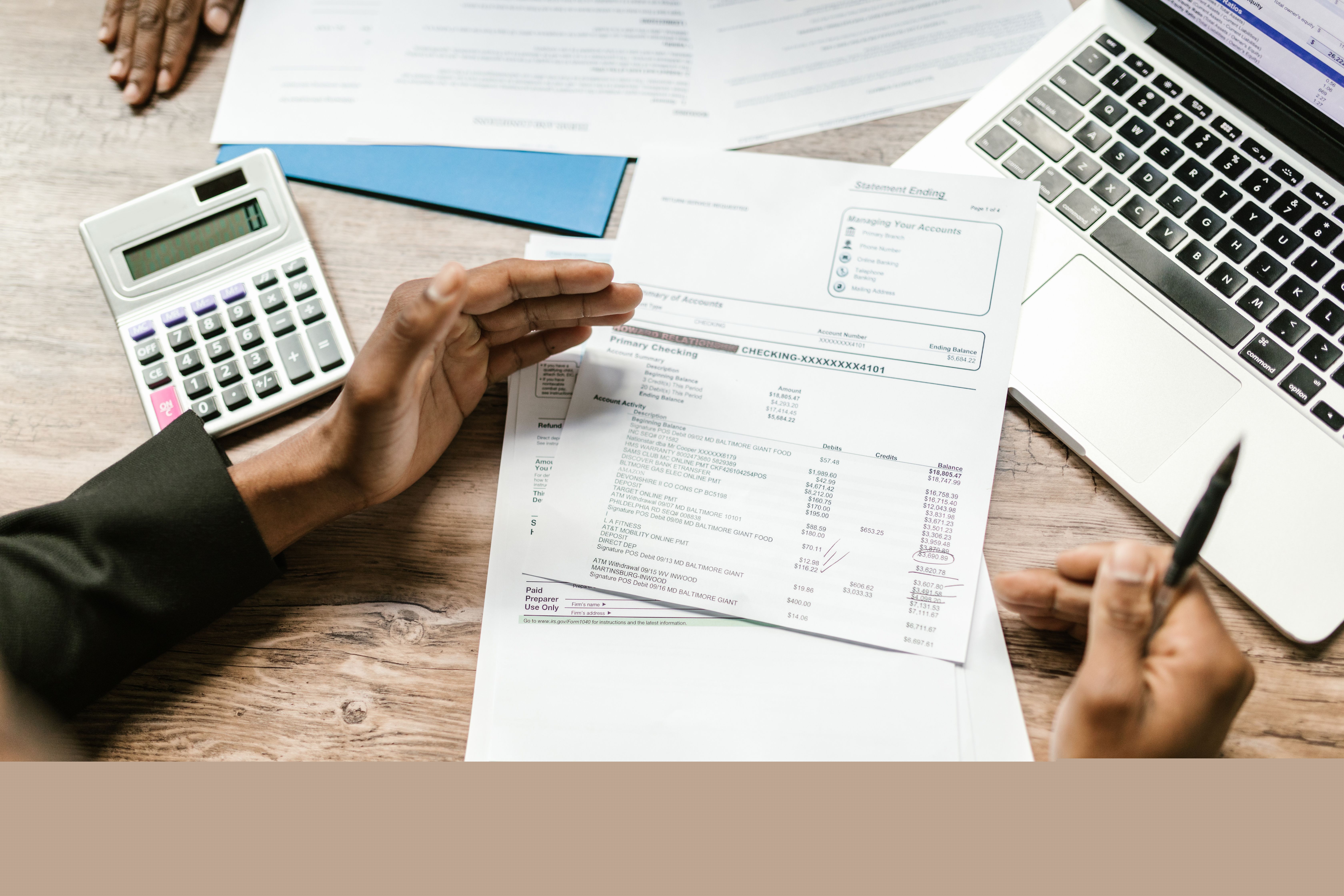 Reviewing financial statements and compliance documents